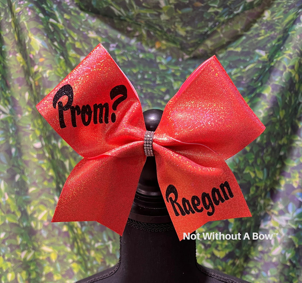 Promposal Cheer Bow - Prom Invite Cheer Bow   |  NWAB Exclusive