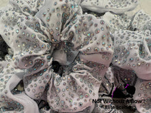Load image into Gallery viewer, Elite Rhinestone Scrunchie - Clear or AB Rhinestones
