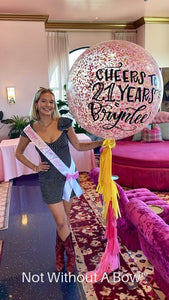 21st Birthday Sash  - Cheers to 21 Years Birthday Sash -  Birthday Sash - Personalized Customize Colors & Year INCLUDES glitter pin bow