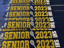 Load image into Gallery viewer, Tennis Senior Night Sash - Customize Colors
