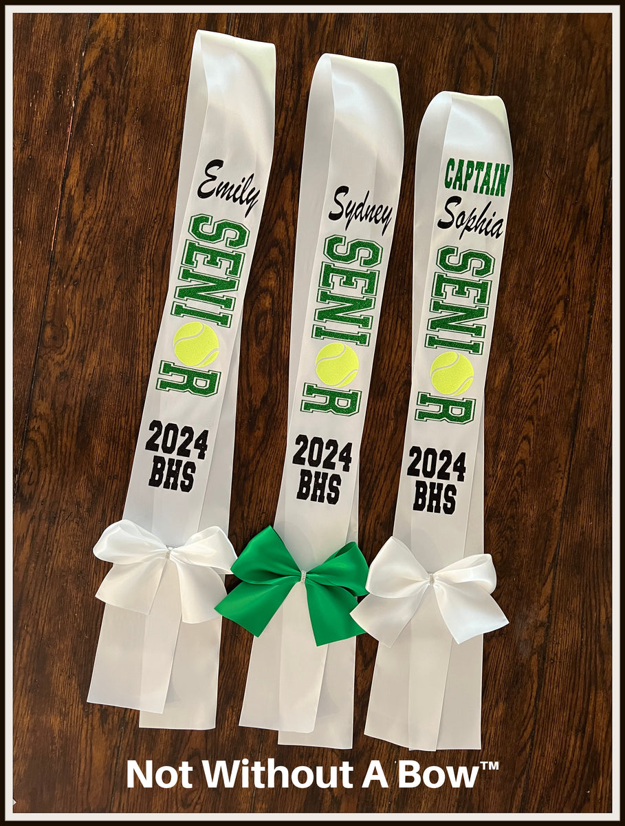 Tennis Ball Senior Night Sash Tennis Senior 2025 Sash Wide Sash