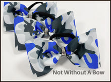 Load image into Gallery viewer, Camouflage Tailless Sublimation Bow Cheer Bow | Customize Colors | NWAB Exclusive

