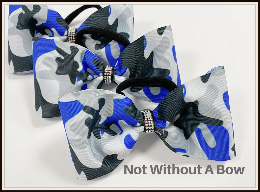 Camouflage Tailless Sublimation Bow Cheer Bow | Customize Colors | NWAB Exclusive