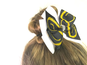 Mini Swirl Pinwheel Bow - Wear Individually Or As Pony Tails - Sold Individually