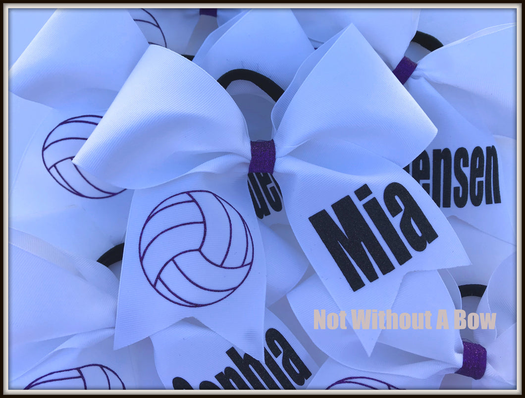 Volleyball Bow Personalized | Customize Colors