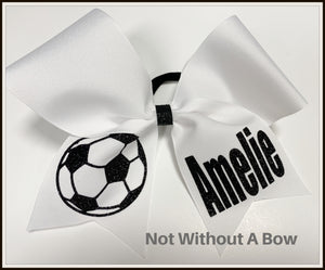 Soccer Bow Personalized  | Customize Colors