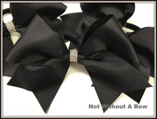 Load image into Gallery viewer, Solid Cheer Bow | Camp | Practice | Everyday Cheer Bow  - With Rhinestone BLING
