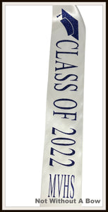 Custom Sash - Senior Sash  - Class Of 2024 Sash - Graduation Sash - Customize Colors