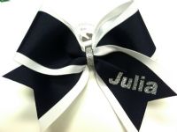 Double Layer Grosgrain Personalized Cheer Bow | Customize Colors