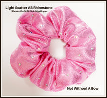Load image into Gallery viewer, Light Scatter Rhinestone Scrunchie - Clear Rhinestones
