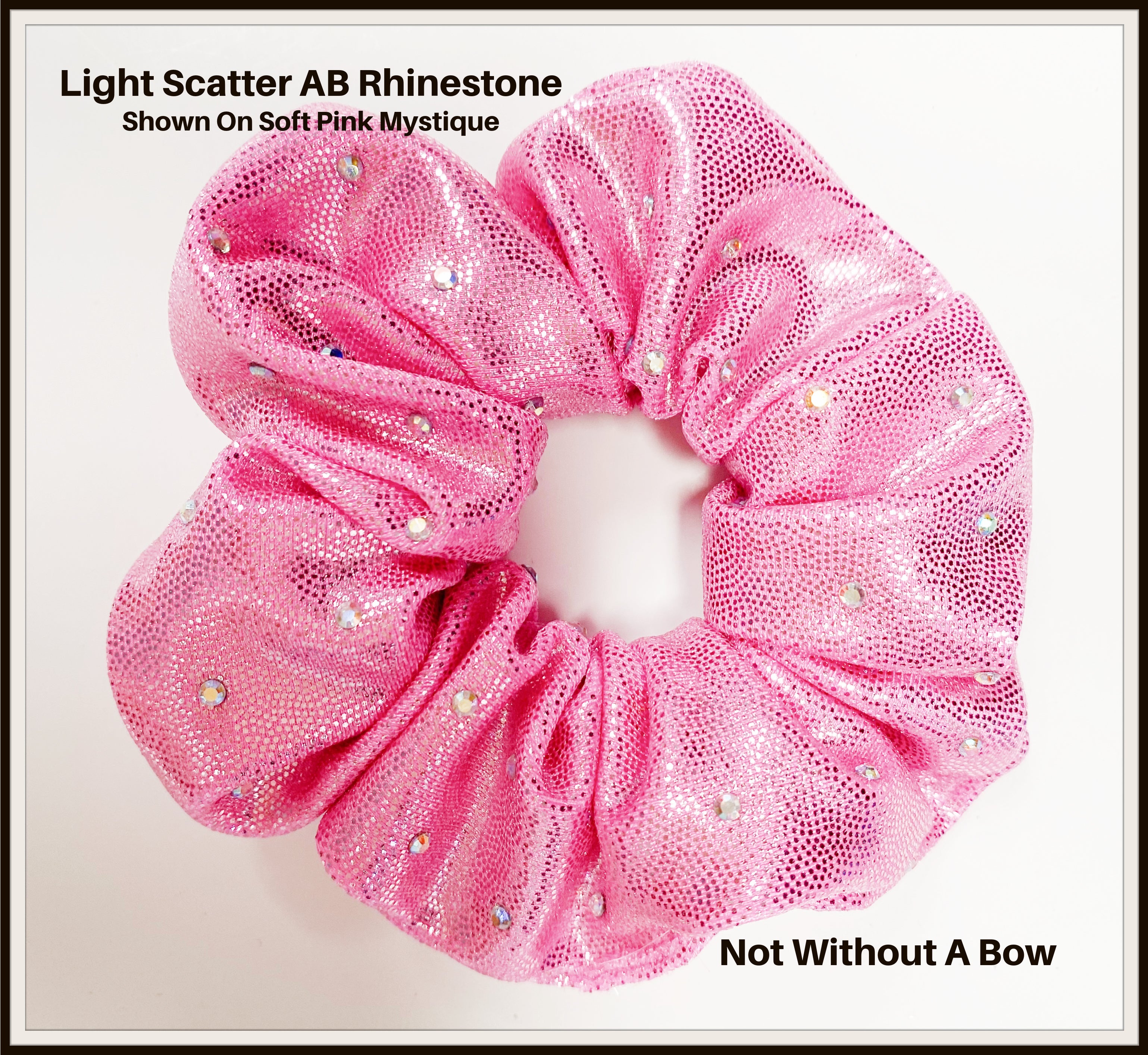 Light Scatter Rhinestone Scrunchie - Clear Rhinestones – notwithoutabow